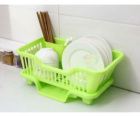 打造整洁厨房 塑料沥水碗碟架与收纳盒的实用设计